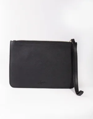 Black Leatherette Clutch