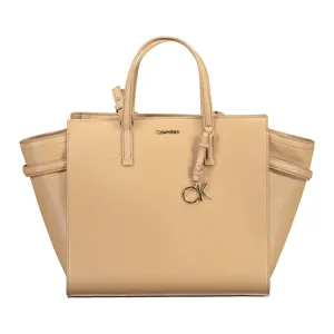 Calvin Klein Beige Polyester Women Handbag