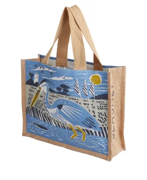 Cute Jute - Marazion Heron Clear Sky