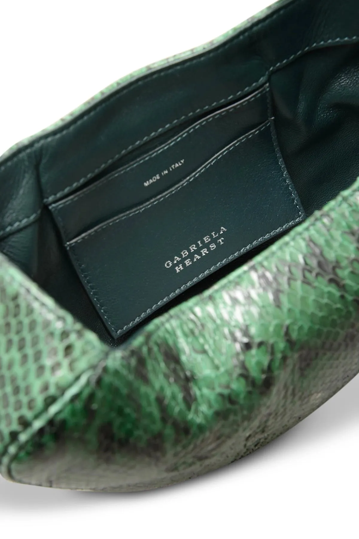 Demi Bag in Green Snakeskin