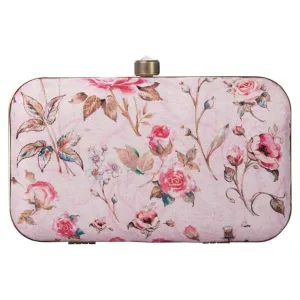 Designer Light Pink Box Clutch Purse with Chain for girls