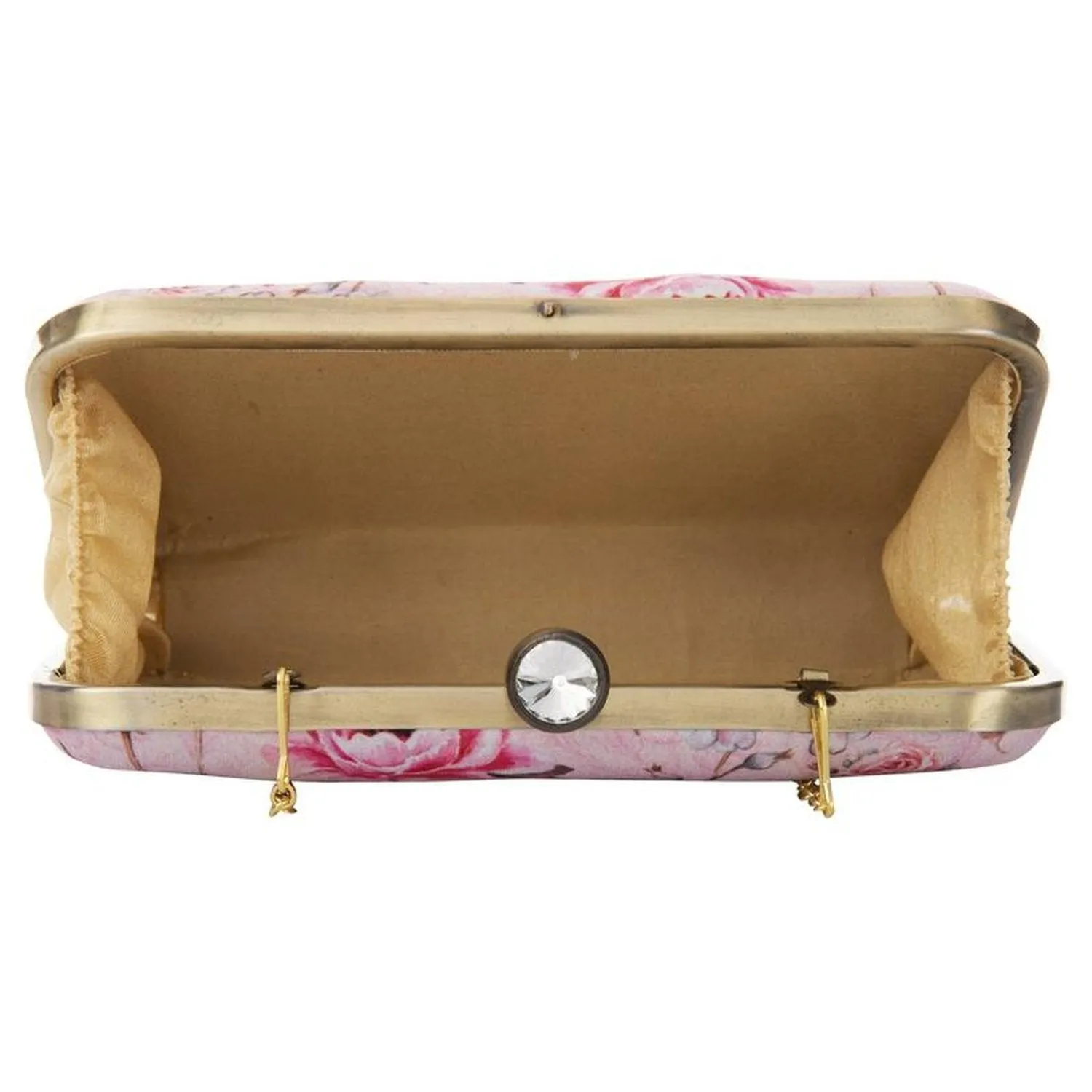 Designer Light Pink Box Clutch Purse with Chain for girls