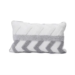 Geometric Woven Tufted Lumbar Pillow | Arrow