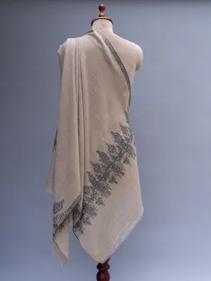 Grey Evening Wear Cashmere Wrap