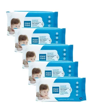 Mee Mee Baby Gentle Aloe Vera Wet Wipes (Pack of 6)