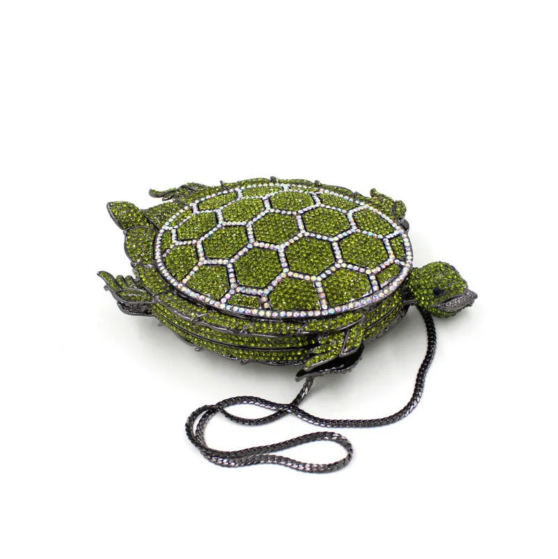 Pre Order:  Turtle Crystal Hard Case Clutch Bag