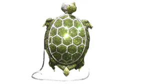 TEEK - Turtle Bling Crystal Handbag