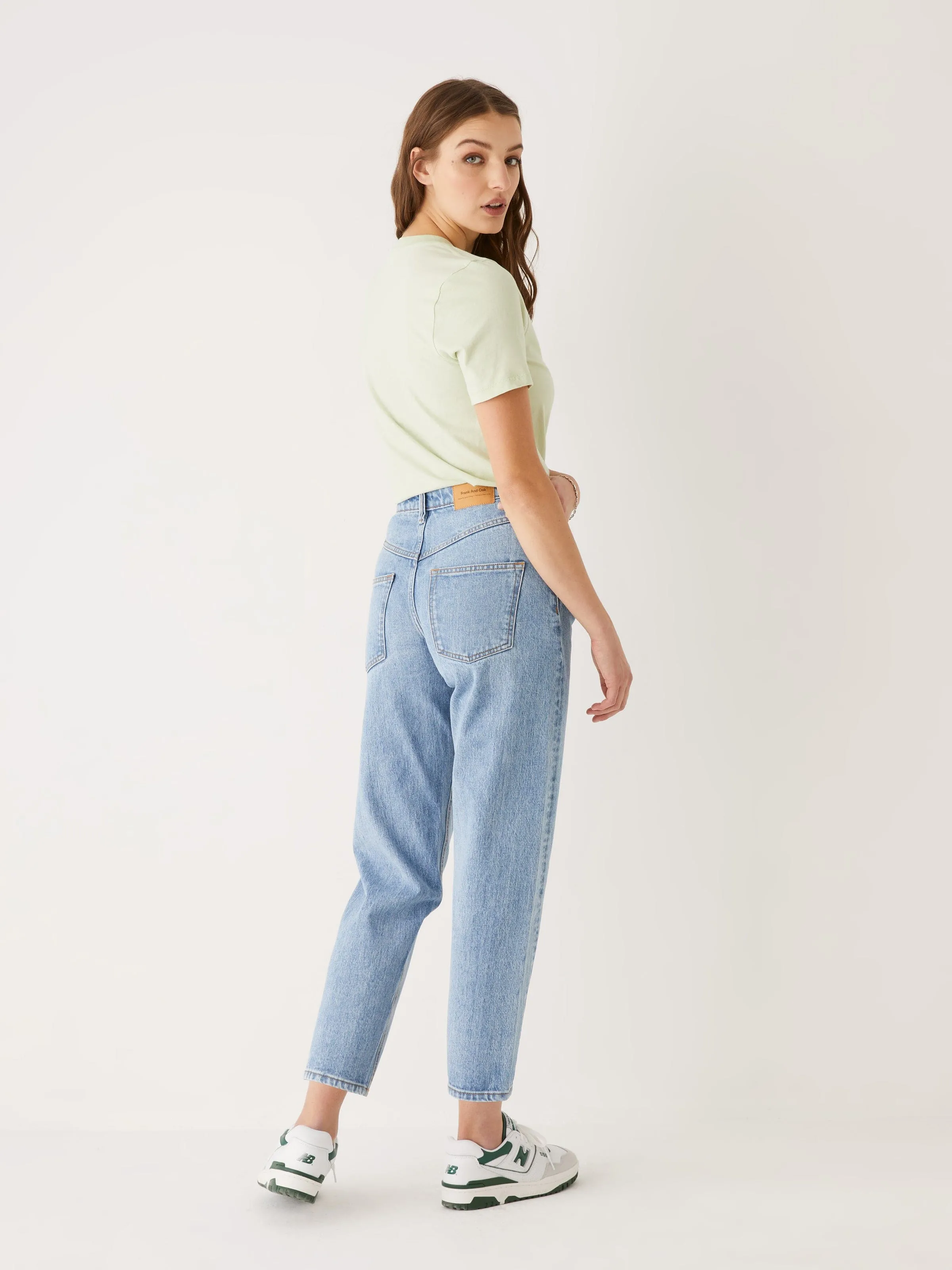 The Linda High Rise Balloon Fit Jean in Blue