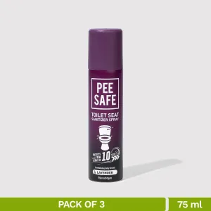 Toilet Seat Sanitizer Spray (Lavender) - 75 ML (Pack of 3)