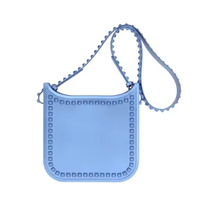 Toni Mid Crossbody in Metallic Baby Blue