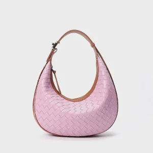 Women's Genuine Leather Woven Bag